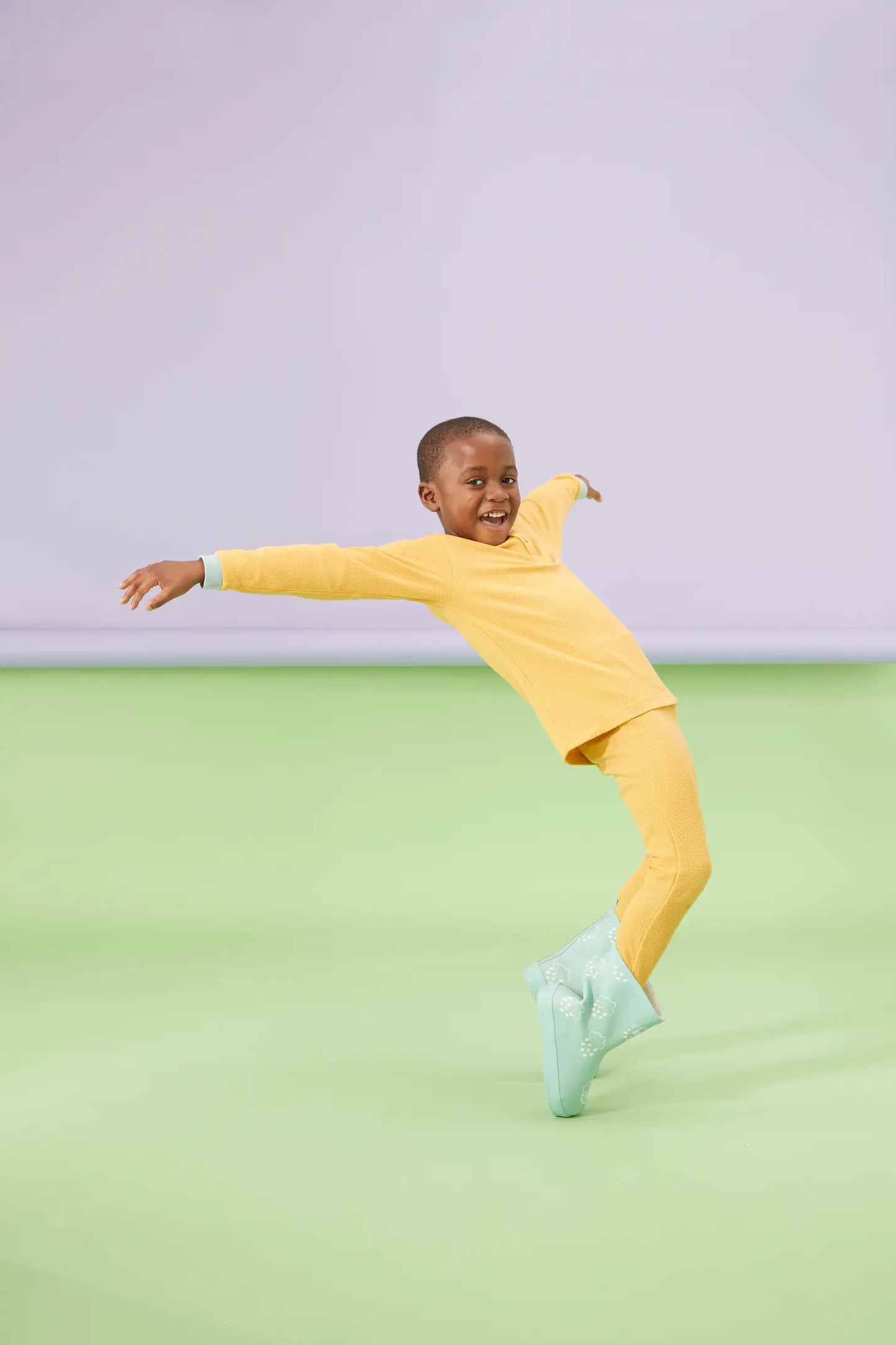 Pistachio Color Changing Kids Spring Wellies