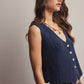 Button-Front Knit Vest Year Round Sweater Vest - 20% Off Code WELOVESALES