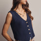 Button-Front Knit Vest Year Round Sweater Vest - 20% Off Code WELOVESALES