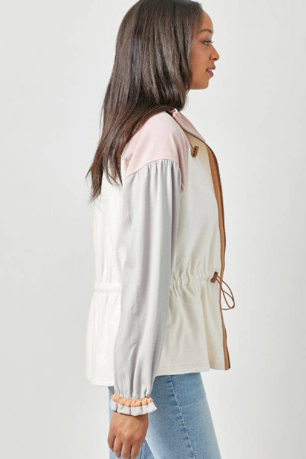 Color Blocked Anorak Jacket - Bestseller