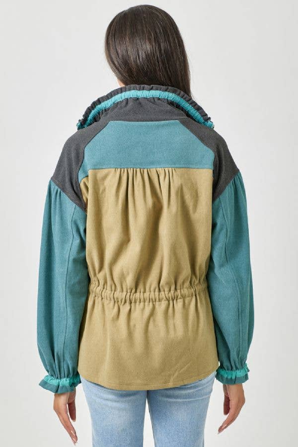 Color Blocked Anorak Jacket - Bestseller