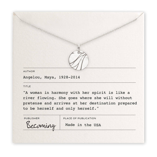 Silver Becoming River Necklace