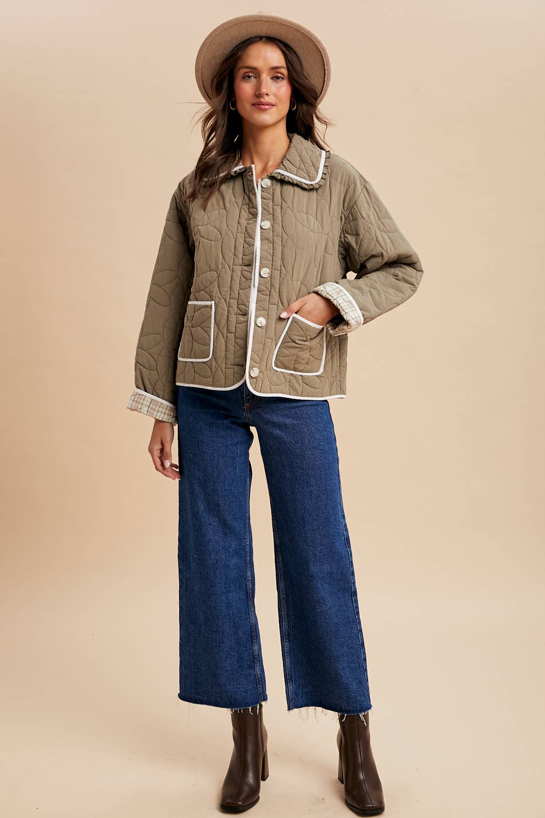 Floral Quilted Spring Coat - 20% Sale CODE WELOVESALES