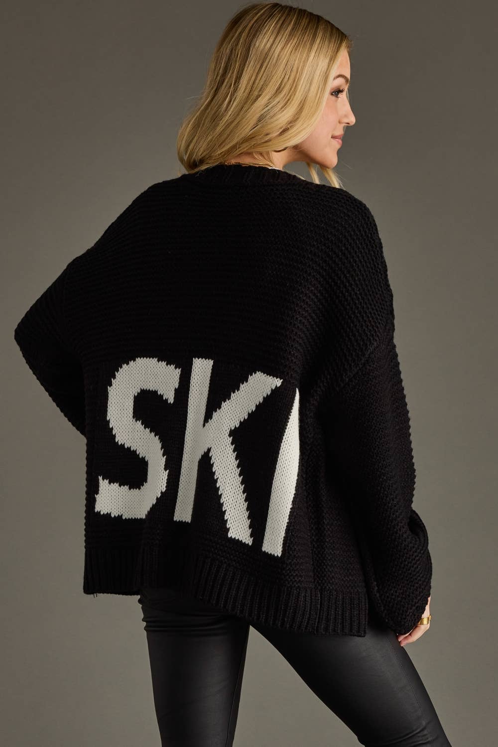 The Super Lounge Black Ski Knit Cardigan 20% OFF CODE WELOVESALES
