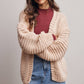 Chunky Knit Heart Back Cardigan - Bestseller