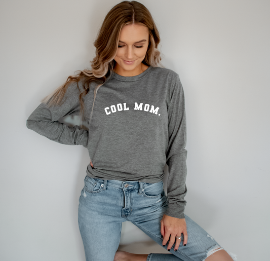 The Softest Cool Mom Crew Neck Long Sleeve