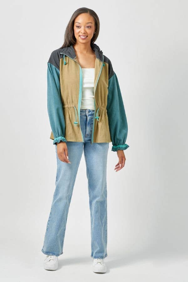Color Blocked Anorak Jacket - Bestseller