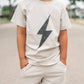 Back To School Greige Acid Wash Spark Tee