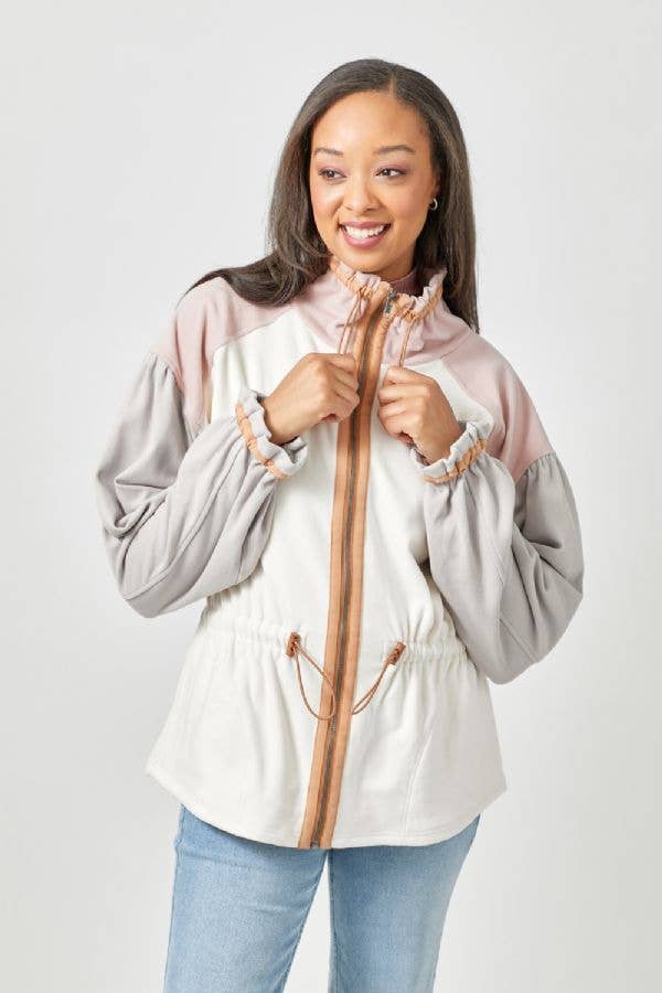 Color Blocked Anorak Jacket - Bestseller