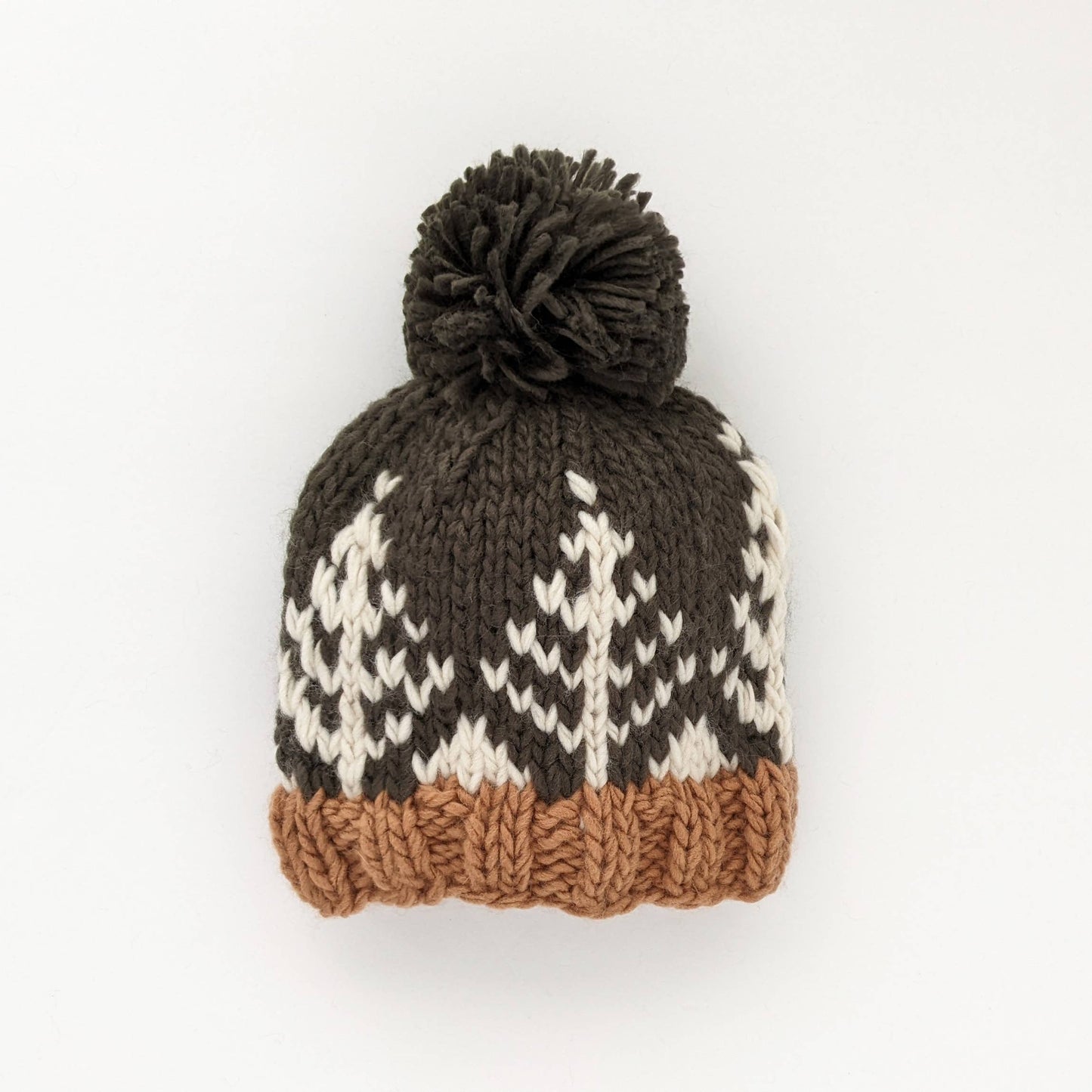 Hand Woven Forest Knit Beanie Hat Loden Baby & Kids - Bestseller