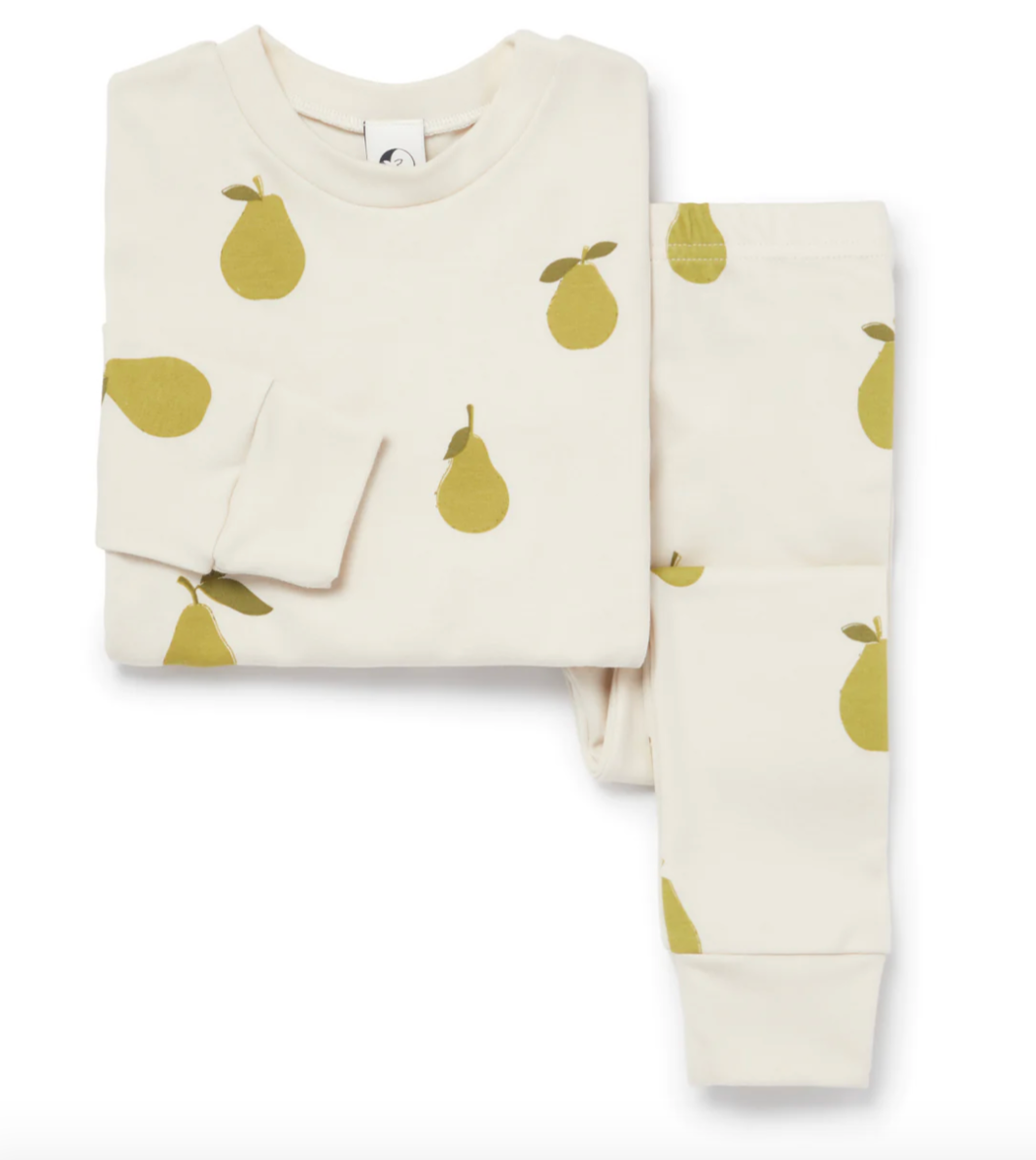 Toddlers To Teens Organic Sleepy Kids Pear Pajama Set