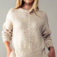 Urban Contour Knit Cuff Sleeve Sweater