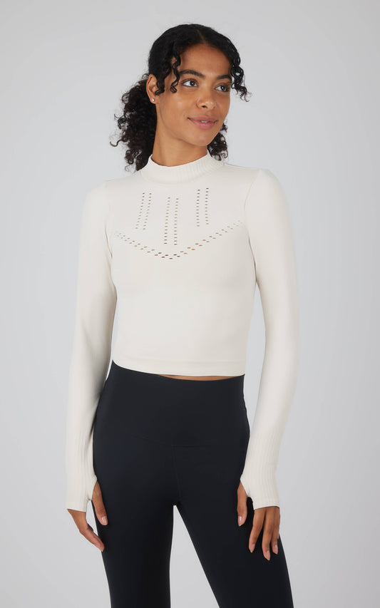 Women's Activewear Seamless Long Sleeve with Thumbholes