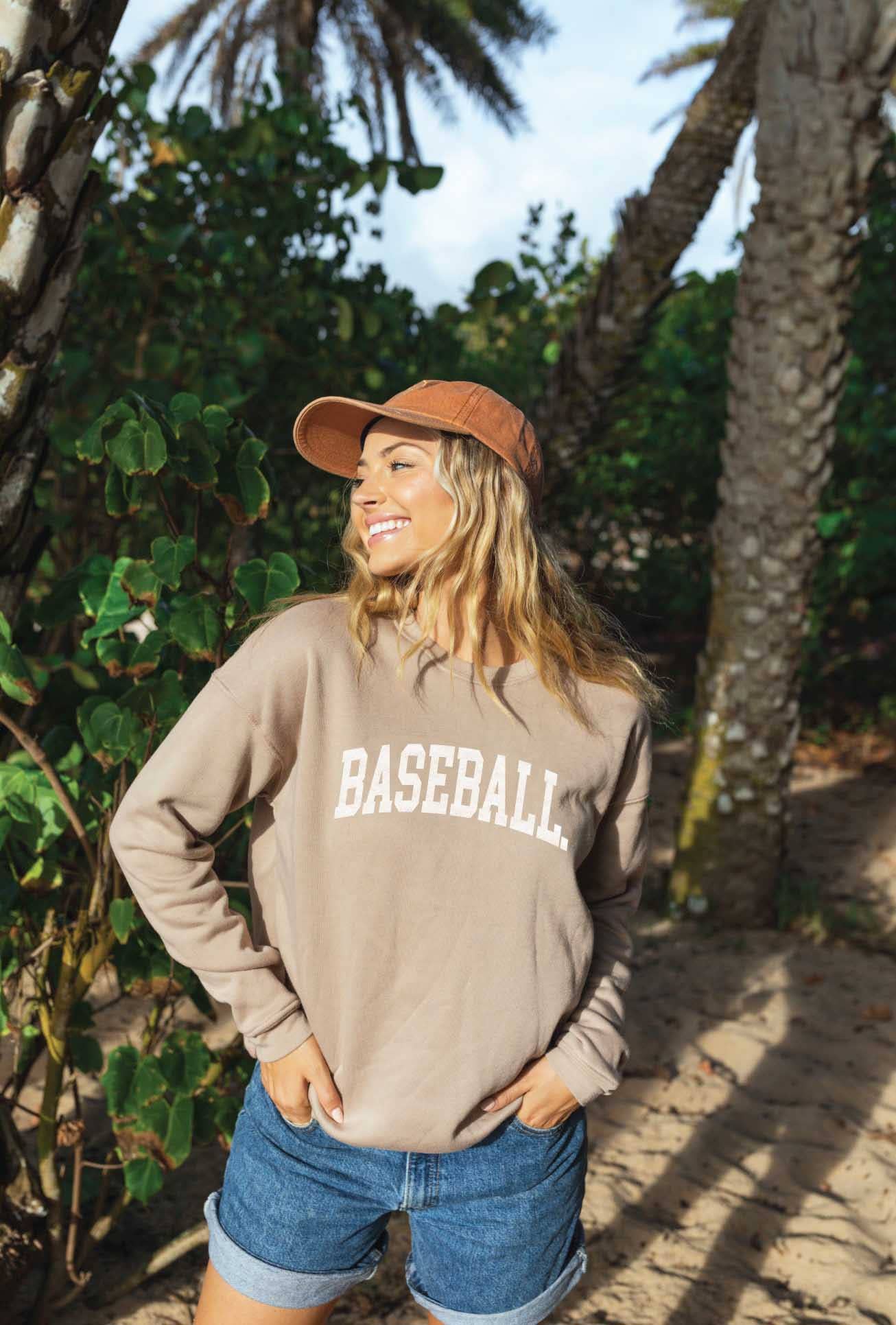 Pre-Shrunk Fleece Lined BASEBALL Graphic Sweatshirt - Bestseller