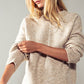 Urban Contour Knit Cuff Sleeve Sweater