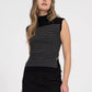 Mamas Mock Neck Sleeveless Tank