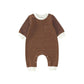 Baby Striped Knitted Romper Soft Organic Cotton Playwear
