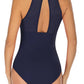 Round Peekaboo Window Women's One Piece Swim