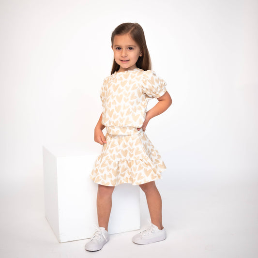 Hearts Aflutter Twirl & Whirl Skirt Set| Sustainable Love
