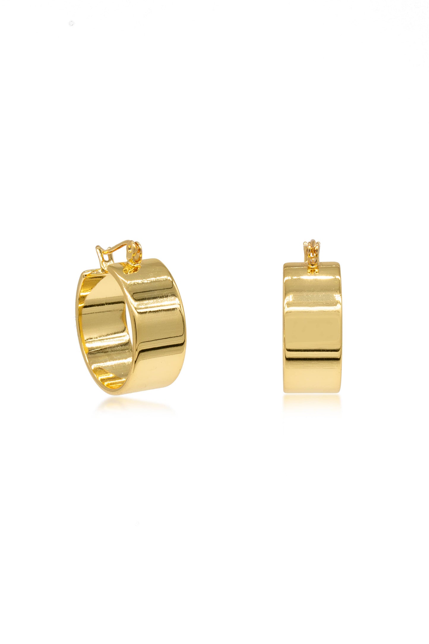 Gold Everyday Hoop Earrings - Charlotta