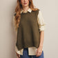 Sweater Side Tie Knit Vest