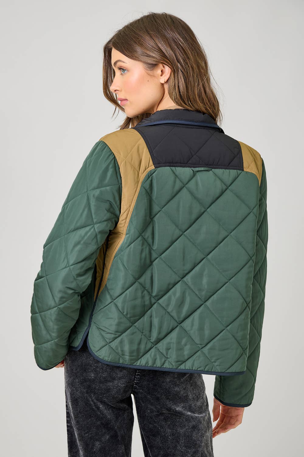 The Perfect Color Blocked Padded Jacket