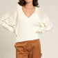 Long Sleeve V Neck Sweater 20% OFF WELOVESALES