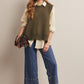 Sweater Side Tie Knit Vest