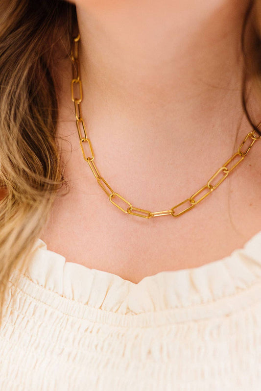 Popular Maya Paperclip Chain Necklace