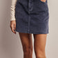 Stretch Corduroy Mini Fall Skirt