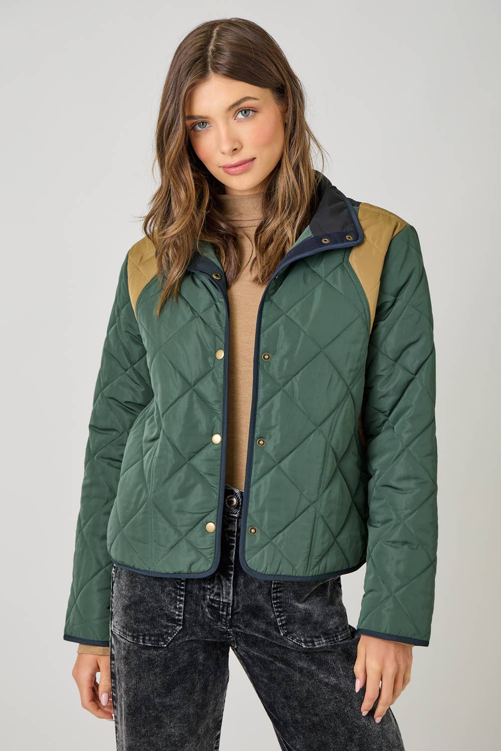 The Perfect Color Blocked Padded Jacket