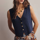 Button-Front Knit Vest Year Round Sweater Vest - 20% Off Code WELOVESALES