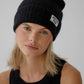 The Mohair Beanie - Midnight Black