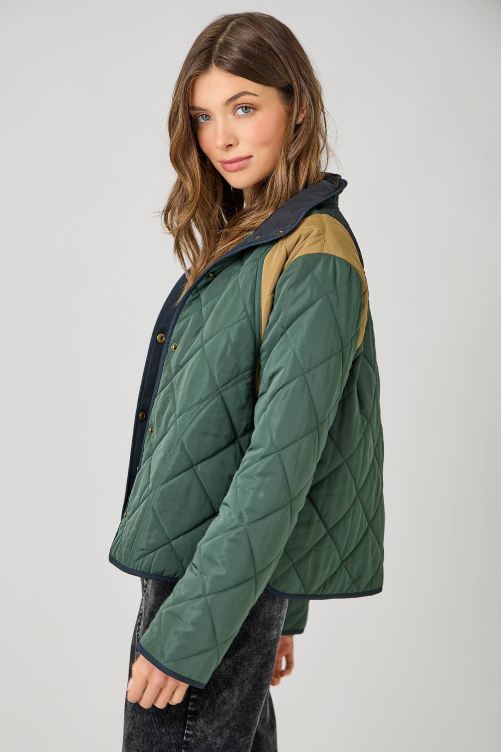 The Perfect Color Blocked Padded Jacket
