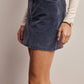 Stretch Corduroy Mini Fall Skirt