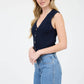 V Neck Cable Knit Sweater Vest