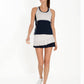 Courtside Charm Tennis Skirt - Vapor/Midnight