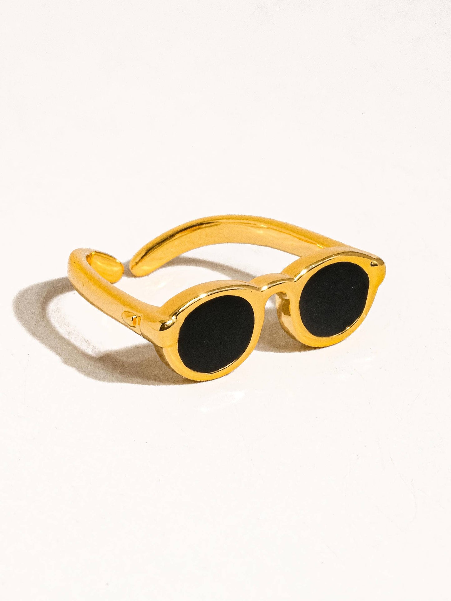 Dean  18K Gold Sunglasses Adjustable Ring- Tarnish Free