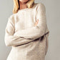 Urban Contour Knit Cuff Sleeve Sweater