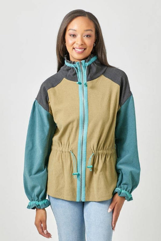Color Blocked Anorak Jacket - Bestseller