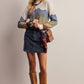 Stretch Corduroy Mini Fall Skirt
