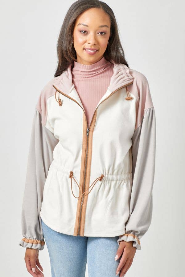 Color Blocked Anorak Jacket - Bestseller