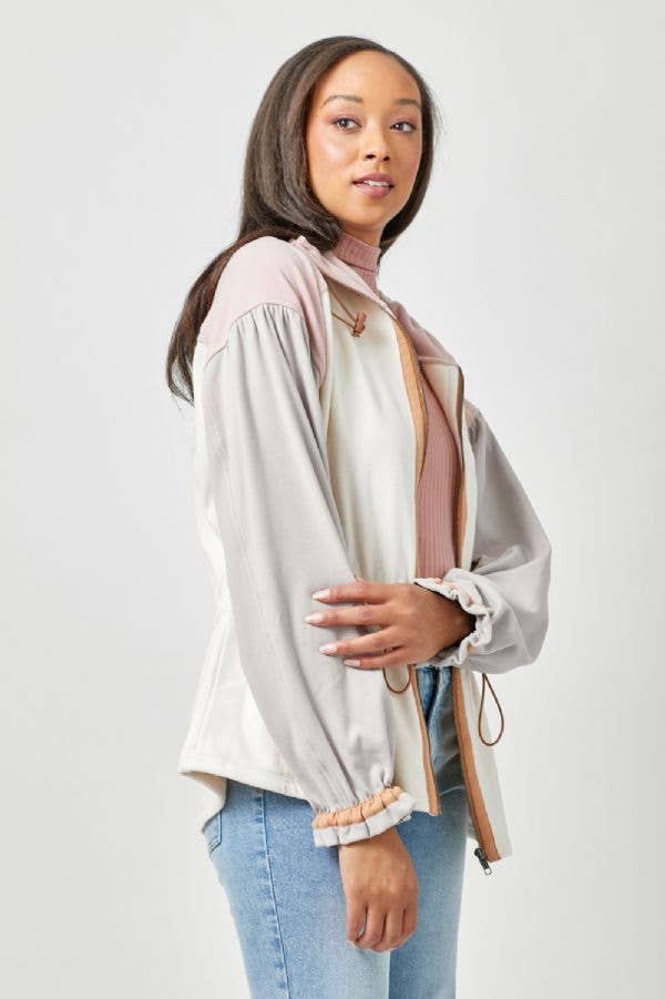 Color Blocked Anorak Jacket - Bestseller