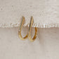 18k Gold Filled Teardrop Shaped Hoop Earrings