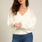 Long Sleeve V Neck Sweater 20% OFF WELOVESALES
