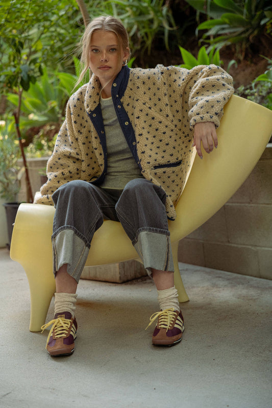 The Coziest Newenglander Sherpa Coat