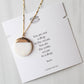 Intentions Necklace, Dipped Pearl