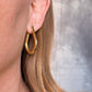 18k Gold Filled Teardrop Shaped Hoop Earrings