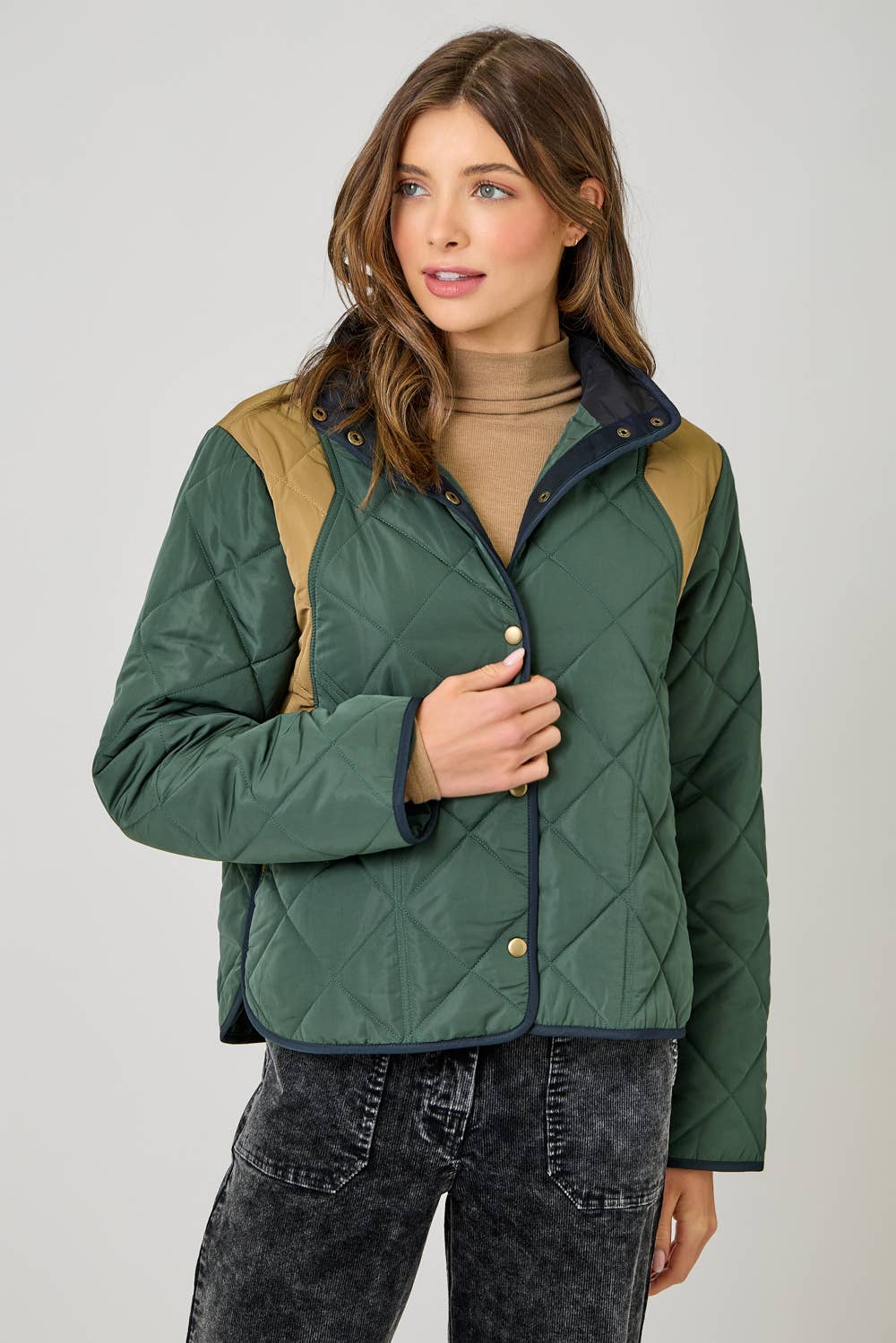 The Perfect Color Blocked Padded Jacket