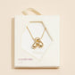 Assorted Gold Dipped Letters Bubble Monogram Initial Necklaces